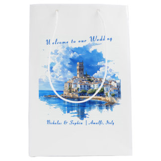 Sac Cadeau Moyen Sicilian Coastline Ocean View Summer