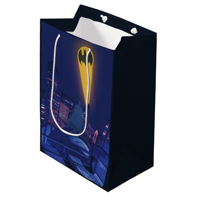 Sac Cadeau Moyen Signal de chaume sur Gotham (Devant Angle)