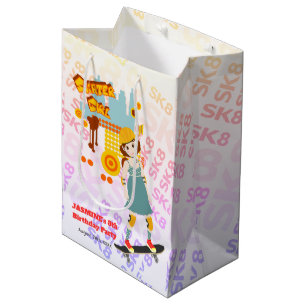 Sac Cadeau Moyen Skater Park Fun Girl Birthday Party