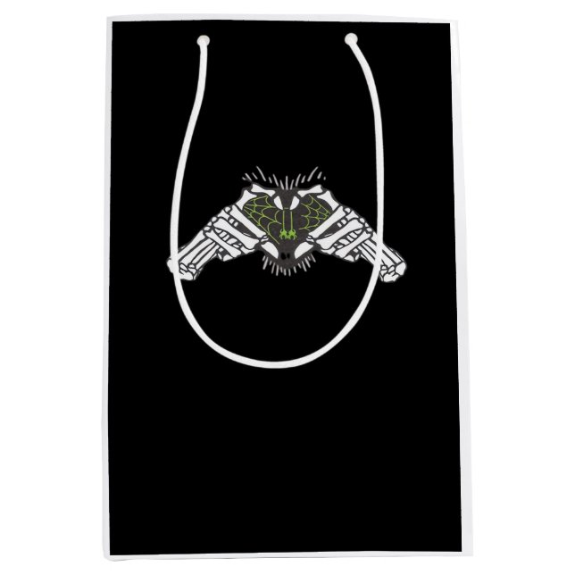 Sac Cadeau Moyen Skeleton Spider Heart (Devant)