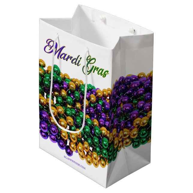 Sac Cadeau Moyen SlipperyJoe's iconic Mardi Gras–themed image elega (Devant Angle)