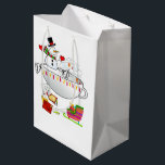 Sac Cadeau Moyen Snowman Merry Christmas Gift Bags<br><div class="desc">Christmas Gift Bags</div>