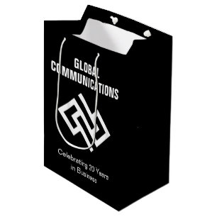 Sac Cadeau Moyen Société de technologie moderne Marketing noir et b