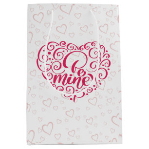 Sac Cadeau Moyen Sois Mienne" Texte Vintage : Joyuse Saint-Valentin