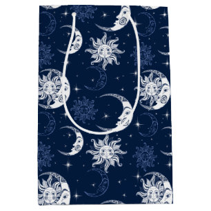 Sac Cadeau Moyen Soleil et Lune 