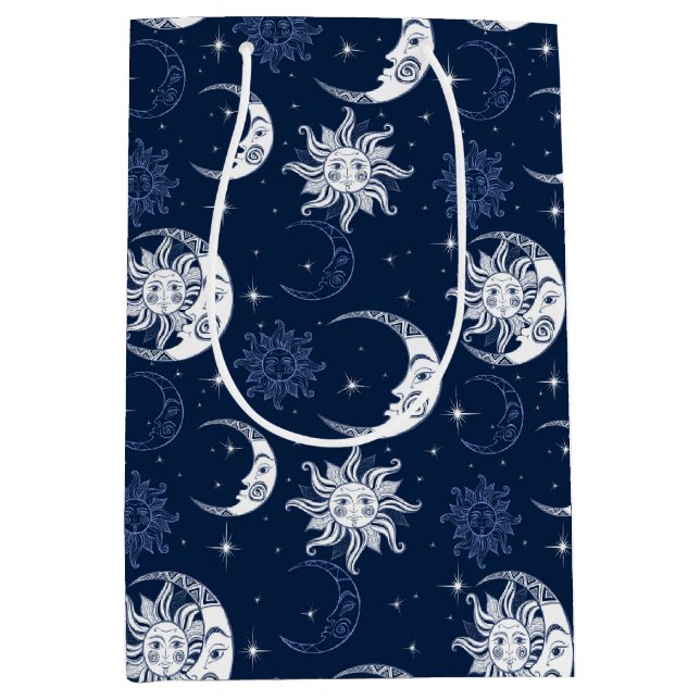 Sac Cadeau Moyen Soleil et Lune  (Devant)