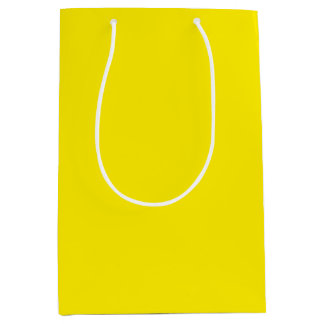 Sac Cadeau Moyen Solid Sunny Yellow Color