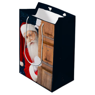 Sac Cadeau Moyen Son nom est Santa Joyeux Noël