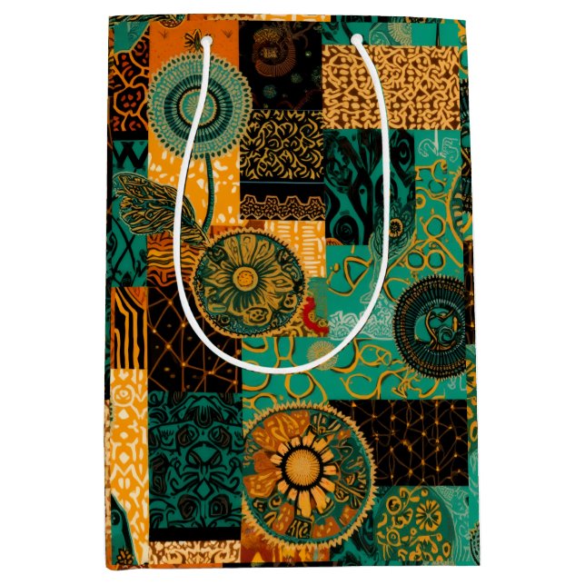 Sac Cadeau Moyen Sophisticated Soulful Holidays (Devant)