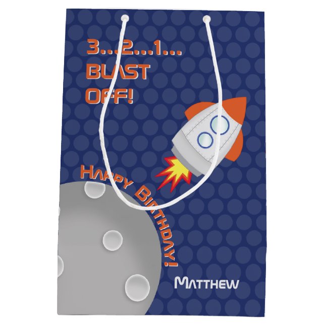 Sac Cadeau Moyen Space Adventure (Dos)