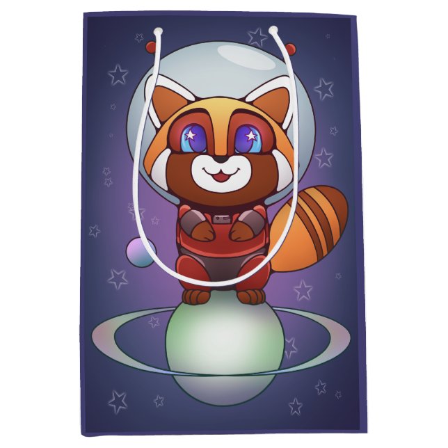Sac Cadeau Moyen Space Panda Chippy ! (Devant)