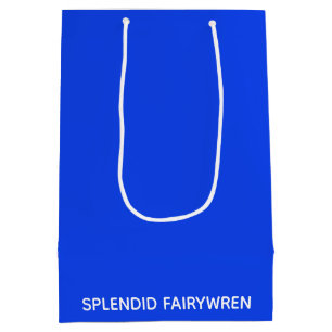 Sac Cadeau Moyen Splendid Fairywren Blue Colour