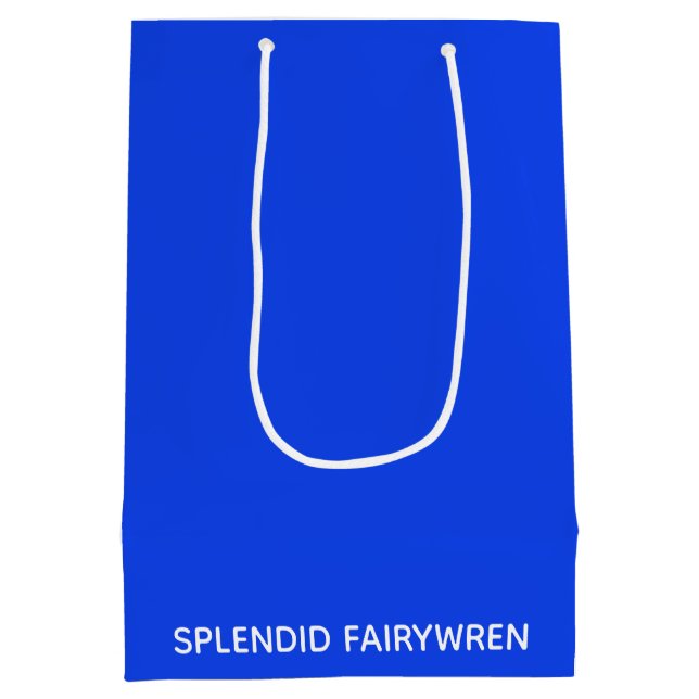 Sac Cadeau Moyen Splendid Fairywren Blue Colour (Dos)
