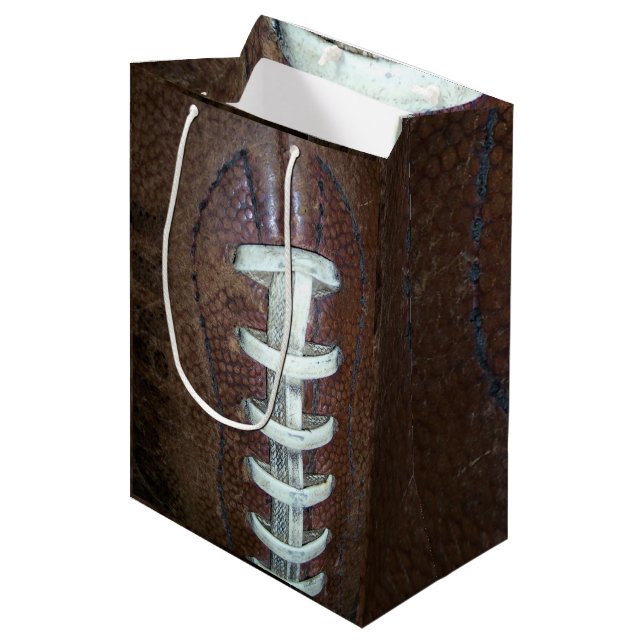 Sac Cadeau Moyen Sports du football (Devant Angle)
