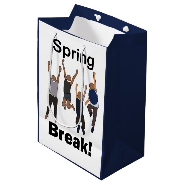 Sac Cadeau Moyen Spring Break Friendship (Devant Angle)
