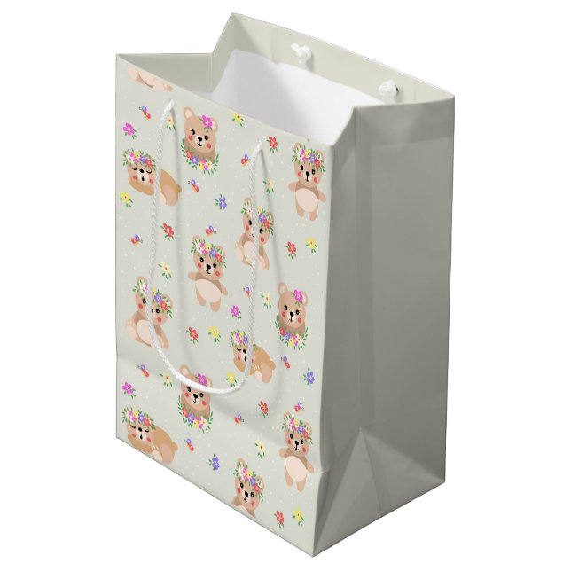 Sac Cadeau Moyen Spring teddy bear (Devant Angle)