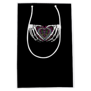 Sac Cadeau Moyen Squelette Coeur Mains Muertos Mexicain Jour De La 