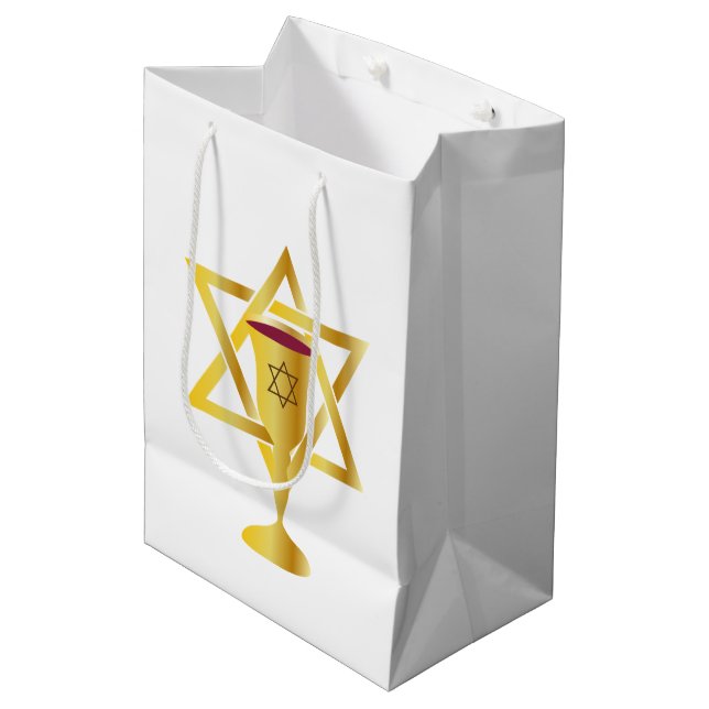 Sac Cadeau Moyen Star Of David  (Devant Angle)
