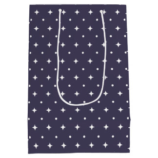 Sac Cadeau Moyen Star Pattern Gift Bags | Minimal Celestial Stars 