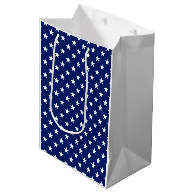 Sac Cadeau Moyen Stars America Patriotic USA All Star Fun (Devant Angle)