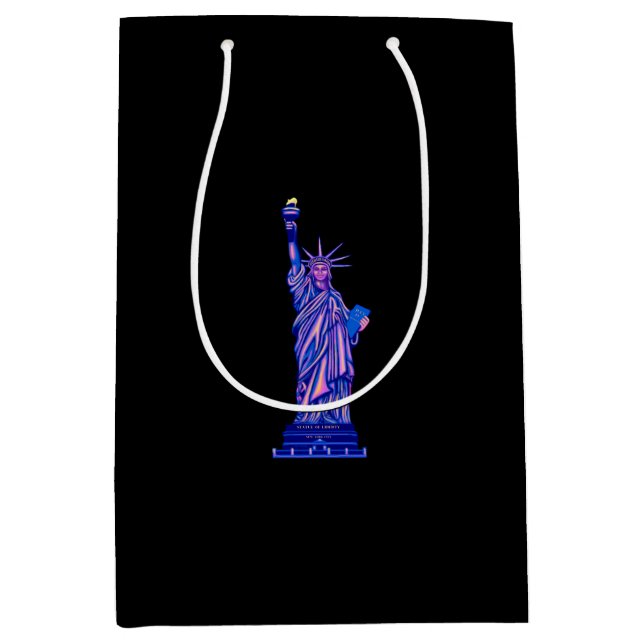 Sac Cadeau Moyen Statue de la Liberté-New York City-Point de repère (Devant)