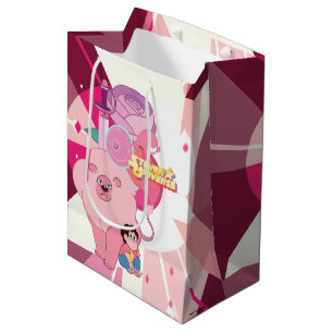 Sac Cadeau Moyen Steven Universe   Héritage du quartz Rose