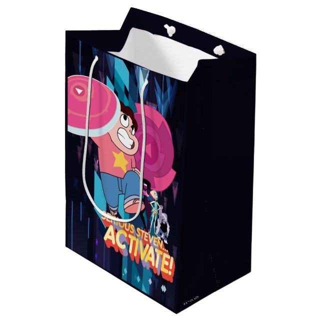 Sac Cadeau Moyen Steven Universe | Sérieux Steven... Activez ! (Devant Angle)