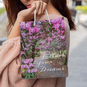 Sac Cadeau Moyen Suivez votre chemin de jardin Dreams Floral