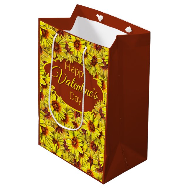 Sac Cadeau Moyen Sunflower Gift Bag (Devant Angle)