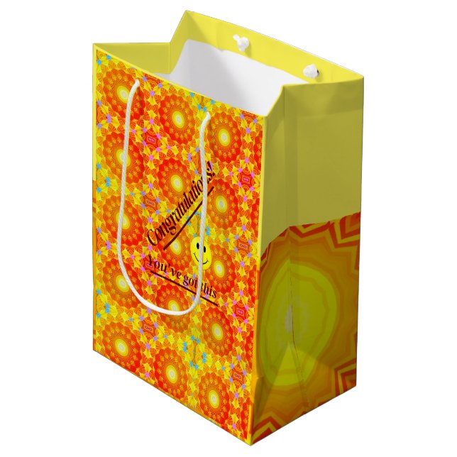 Sac Cadeau Moyen Sunshine Fun Celebration (Devant Angle)