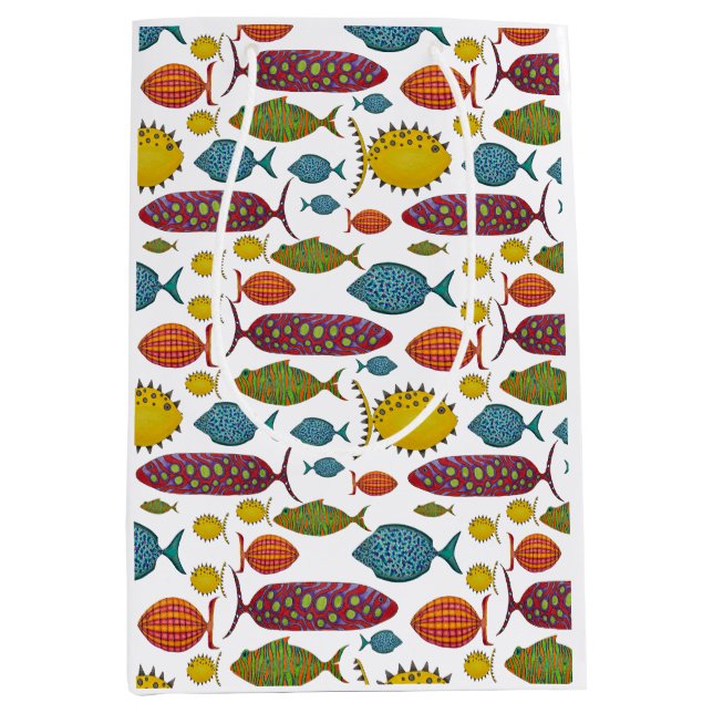 Sac Cadeau Moyen Super Fun Fish (Devant)