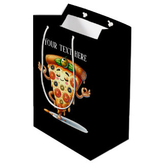 Sac Cadeau Moyen Super réunion de yoga pizza party