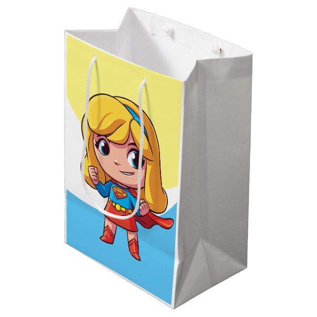 Sac Cadeau Moyen Supergirl "The Future Is Female" (Devant Angle)