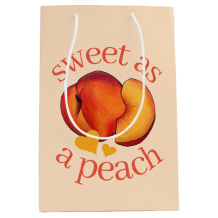 Sac Cadeau Moyen Sweet as a Peach Ripe Georgia Pache Fruit