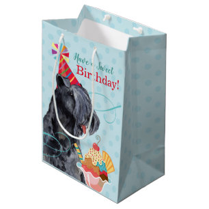 Sac Cadeau Moyen Sweet Birthday Kerry Blue Terrier