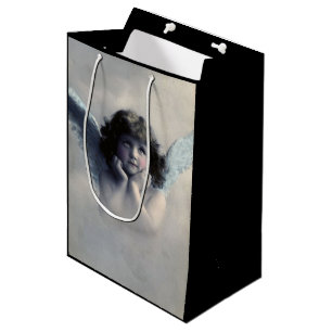 Sac Cadeau Moyen Sweet Vintage Ange Noël