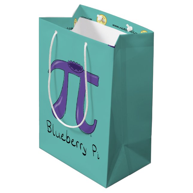 Sac Cadeau Moyen Symbole mignon Blueberry Pi (Dos Angle)