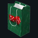 Sac Cadeau Moyen Table de craps avec dés Las Vegas<br><div class="desc">Au magasin *Las Vegas Icons*, vous trouverez des designs incluant certains des sites les plus populaires de Las Vegas, y compris l'Affiche de bienvenue Las Vegas, des puces de poker simulées, des tables de dés et de craps. Cliquez sur - LASVEGASICONS - dans les étiquettes ci-dessous, ou visitez le magasin...</div>