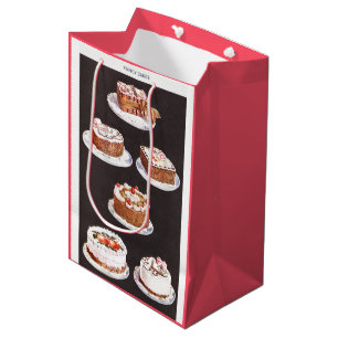 Sac Cadeau Moyen Tableau de décoration de glaçage de gâteau de dess