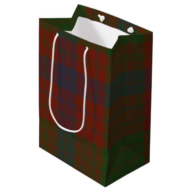 Sac Cadeau Moyen Tartan de Ross (Devant Angle)