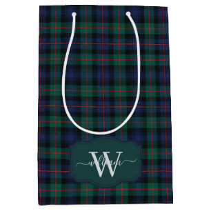 Sac Cadeau Moyen Tartan du clan écossais Murray d'Atholl avec monog