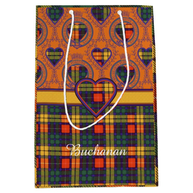 Sac Cadeau Moyen Tartan écossais de kilt de plaid de clan de (Devant)