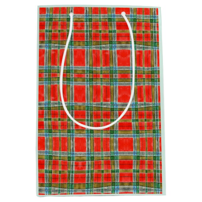 Sac Cadeau Moyen Tartan MAC BAIN (Devant)