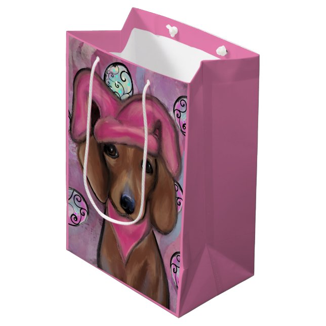 Sac Cadeau Moyen Teckel    (Devant Angle)