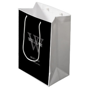 Sac Cadeau Moyen Témoin de mariage personnalisé chic moderne élégan