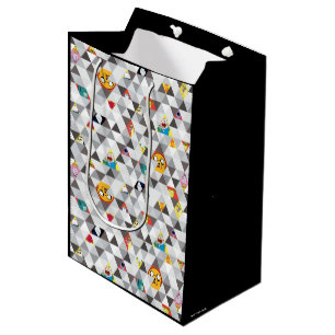 Sac Cadeau Moyen Temps d'aventure Motif de caractères triangulair