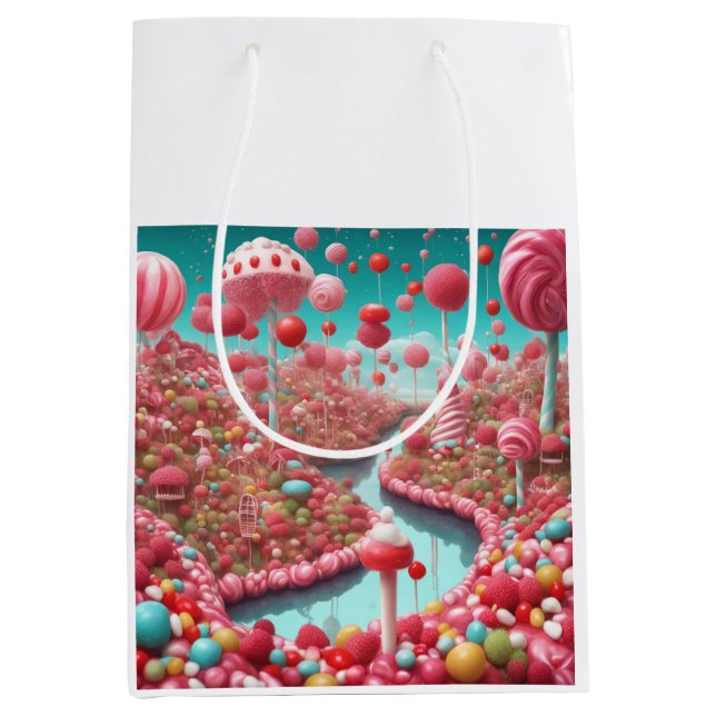 Sac Cadeau Moyen terrain de bonbons (Devant)