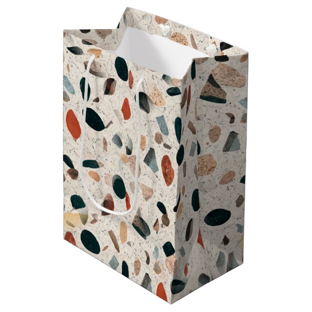 Sac Cadeau Moyen Terrazzo (Devant Angle)