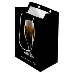 Sac Cadeau Moyen Texte personnalisé Verre de bière