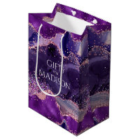 Texture de l'agate de la Glitterie violette